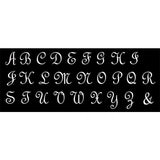 Crystalized Monogram Cake Topper with French Heart