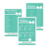 Bridal Shower Games (Set of 10) - Blue