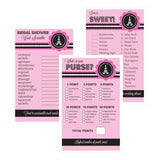 Bridal Shower Games (Set of 10) - Pink