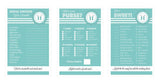 Bridal Shower Games (Set of 10) - Blue