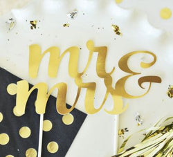Gold Cake Topper