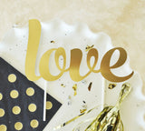 Gold Cake Topper