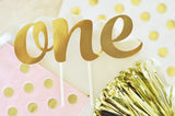 Gold Cake Topper