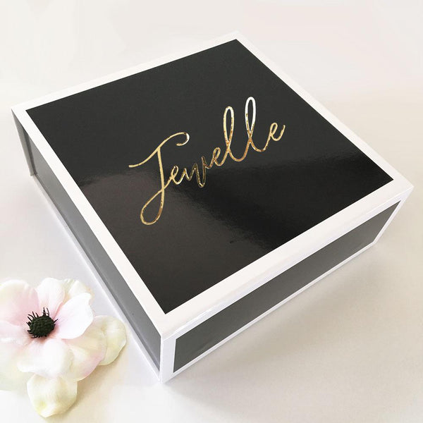 Black & White Personalized Gift Box