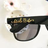 Bridal Party Black Sunglasses