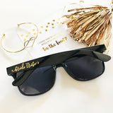 Bridal Party Black Sunglasses