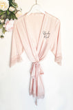 Bridal Party Satin Lace Robes