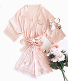 Bridal Party Satin Lace Robes