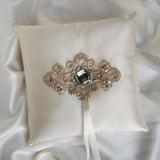 Ivory Material Girl Ring Bearer Pillow