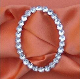 Silver/Crystal Rhinestone Buckle (Oval)