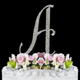Crystallized Monogram Cake Topper