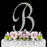 Crystallized Monogram Cake Topper