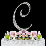 Crystallized Monogram Cake Topper