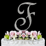 Crystallized Monogram Cake Topper