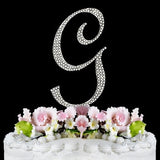 Crystallized Monogram Cake Topper