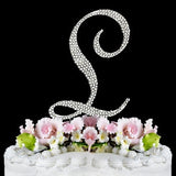 Crystallized Monogram Cake Topper