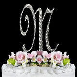 Crystallized Monogram Cake Topper