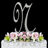 Crystallized Monogram Cake Topper