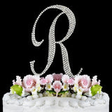 Crystallized Monogram Cake Topper