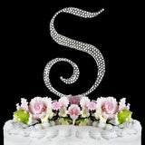Crystallized Monogram Cake Topper