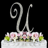 Crystallized Monogram Cake Topper