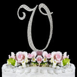 Crystallized Monogram Cake Topper