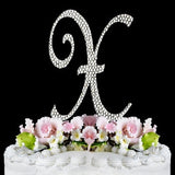 Crystallized Monogram Cake Topper