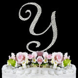 Crystallized Monogram Cake Topper