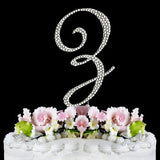 Crystallized Monogram Cake Topper