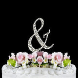 Crystallized Monogram Cake Topper