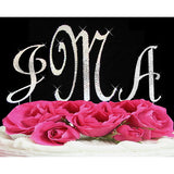 Crystallized Monogram Cake Topper