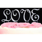 Crystallized Monogram Cake Topper