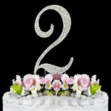 Crystallized Monogram Cake Topper