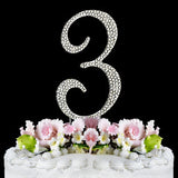 Crystallized Monogram Cake Topper