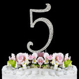 Crystallized Monogram Cake Topper