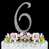 Crystallized Monogram Cake Topper