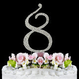 Crystallized Monogram Cake Topper