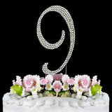 Crystallized Monogram Cake Topper