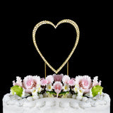 Crystallized Single Heart Cake Topper