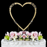 Single Heart Crystal Cake Topper