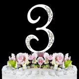 Sparkle Swarovski Monogram Cake Topper - Silver