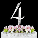 Sparkle Swarovski Monogram Cake Topper - Silver