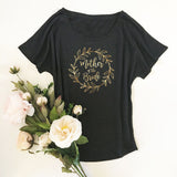 Black and Gold Wreath Shirt Mother of the Bride