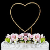 Renaissance Single Heart Crystal Cake Topper